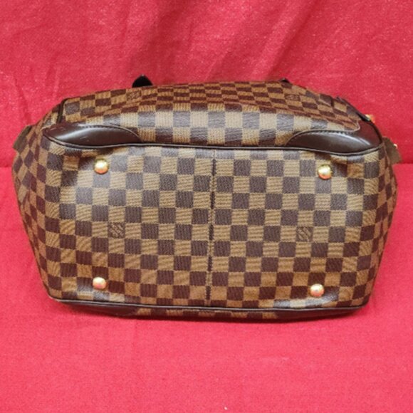 Authentic Louis Vuitton Verona GM Damier Ebene Brown Coated Canvas Handbag - Picture 4 of 10